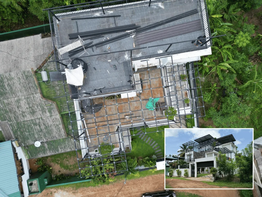 Glass Roof Project Glass Canopy project in Kahathuduwa